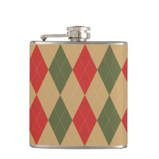 Preppy Argyle Khaki Army Green Red Personalized Fickplunta