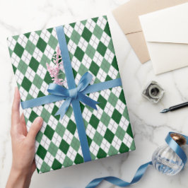 Preppy Argyle Presentpapper