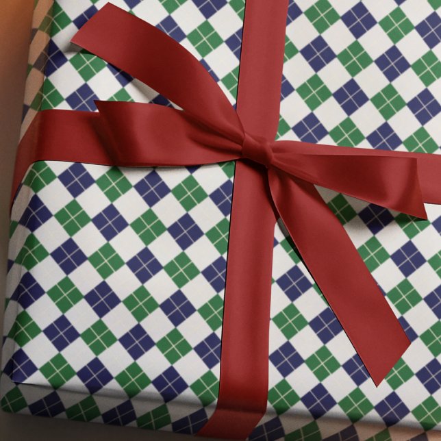 Preppy Argyle Presentpapper (Skapare uppladdad)