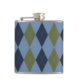 Preppy Argyle Smoke Blue Green Navy Personalized  Fickplunta