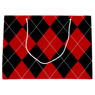 Preppy Argyle Tartan Diamond Play Red Black