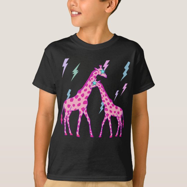 Preppy Art Giraffe, Preppy Art, Giraffe Älskare T Shirt (Framsida)