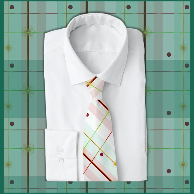 Preppy Atomic Age Plaid Necktie Slips (Super Preppy Fresh for Spring!)