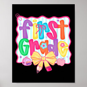 Preppy Back To School 1:a klass Coquette Bow Flick Poster