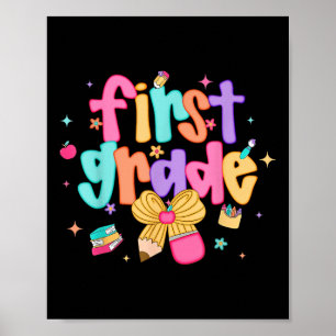 Preppy Back to school 1:a Klass Coquette Bow Girls Poster