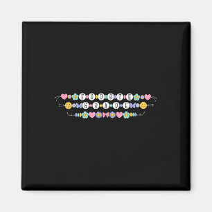 Preppy Back to school Fjärde Klass Bracelet Teache Magnet