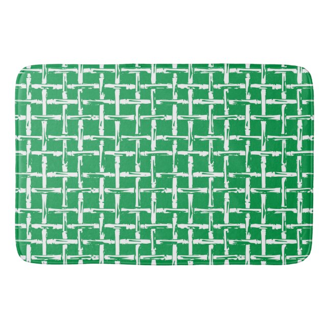 Preppy Bamboo – Green Coastal Badrumsmatta (Framsidan)