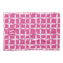 Preppy Bamboo – Hot Pink Coastal Monogram