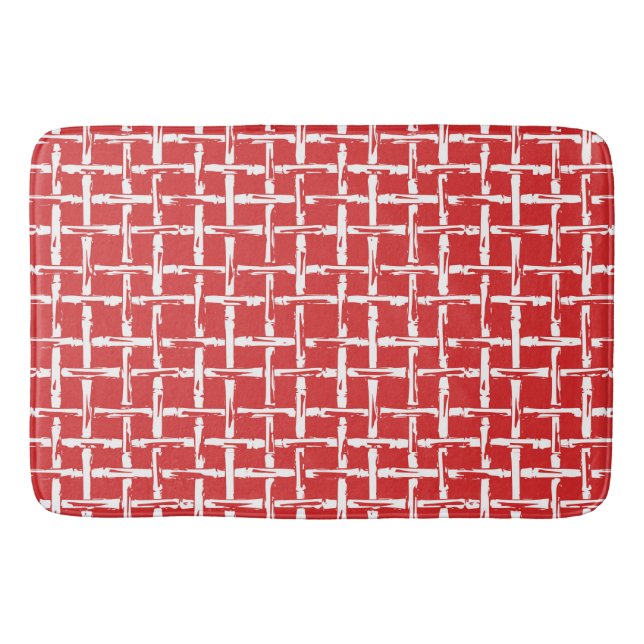 Preppy Bamboo – Red Coastal Badrumsmatta (Framsidan)