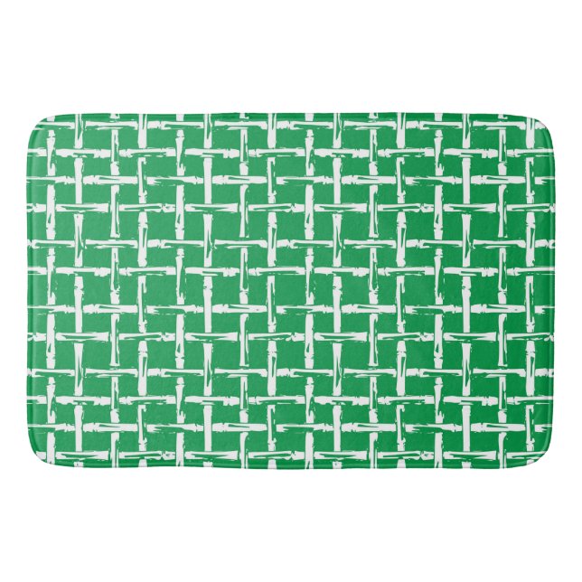 Preppy Bambu – Grön Coastal Badrumsmatta (Framsidan)