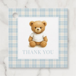 Preppy Bear designer Play Baby Shower Gåvor Etiketter