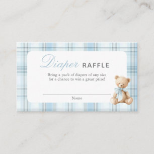 Preppy Bear Pojke Blöja Lotteri Kort