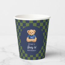 Preppy Beary 1-årsdag Schackbräde