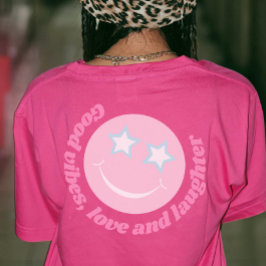 Preppy behålla är fantastisk slogan smilie ansikte t shirt