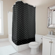 Preppy Black and White Tiny Polka dots Mönster