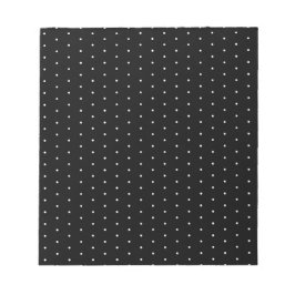 Preppy Black and White Tiny Polka dots Mönster Anteckningsblock