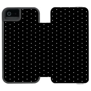 Preppy Black and White Tiny Polka dots Mönster