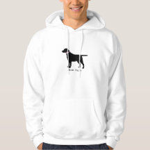 Preppy Black Hund Lab Silhouette