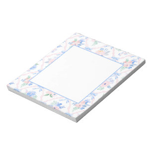 Preppy Blommigt Ribbon Bows GrandMillennium Anteckningsblock