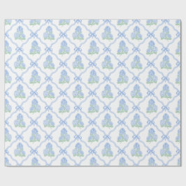 Preppy Blue Green Hydrangeas Presentpapper