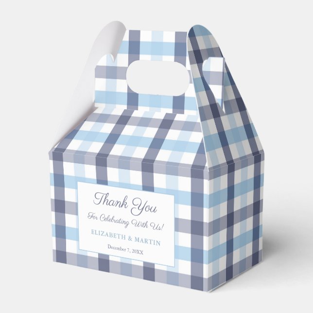 Preppy Blue Play Baby Shower Party Presentaskar (Framsidan Sidan)