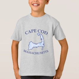 Preppy Blue Striped Cape Silhouette Boy's T Shirt