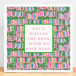 Preppy Bok Klubb Funny Vin Rosa Pappersservett
