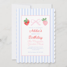 Preppy Bows & Strawbär Berry First Birthday