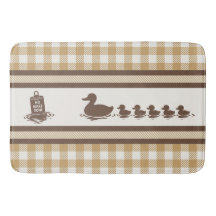 Preppy Boys Duck & Gingham-  Chocolate Brown Khaki