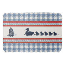Preppy Boys Duck & Gingham-  Navy Red Smoke Blue