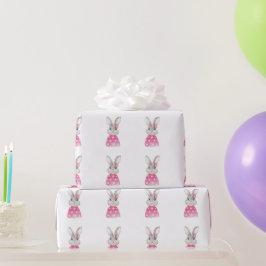 Preppy Bunny Rabbit Bow Presentpapper