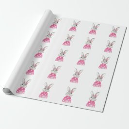 Preppy Bunny Rabbit Bow Presentpapper