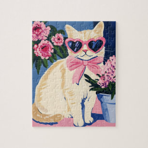 Preppy Cat Puzzle Pussel