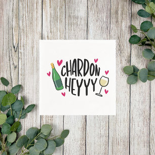 Preppy Chardonnay Funny Pappersservett