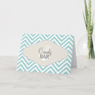 Preppy Chevron Rand Modern Monogrammed Namn Anteckningskort