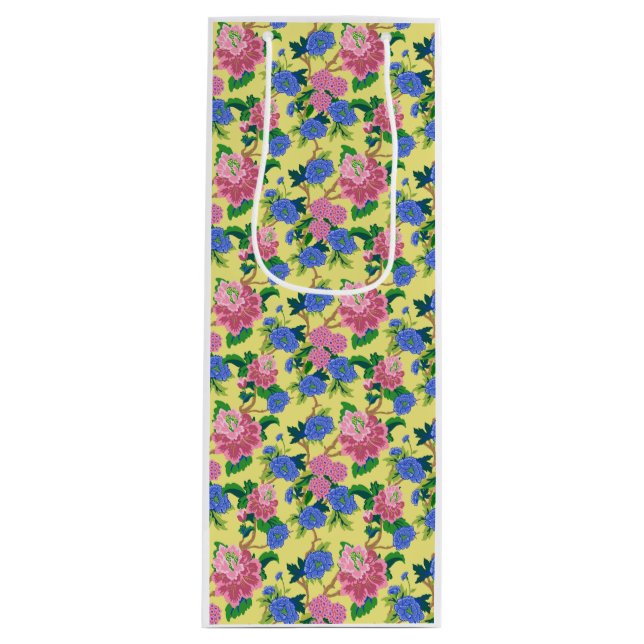 Preppy Chinoiserie Blommigt Gift Bag (Framsidan)