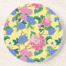 Preppy Chinoiserie Blommigt Vin Tumbler