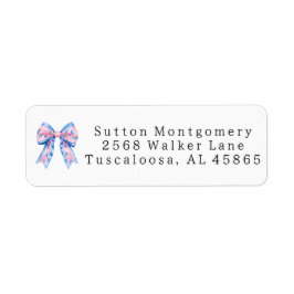 Preppy Chinoiserie Christmas Coquette Address Returadress Etikett