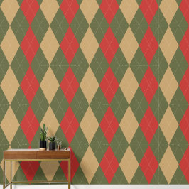 Preppy Classic Argyle Army Green, Ladoröd & Khaki