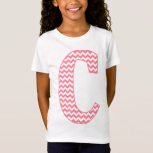 Preppy Classic Rosa Chevron Brev C Monogram T-shirt