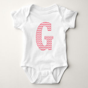 Preppy Classic Rosa Chevron Brev G Monogram T Shirt