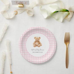 Preppy Classic Teddy Bear Baby Shower Pappers Tall