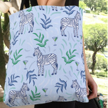 Preppy Classic Zebrors och Martinis Blue