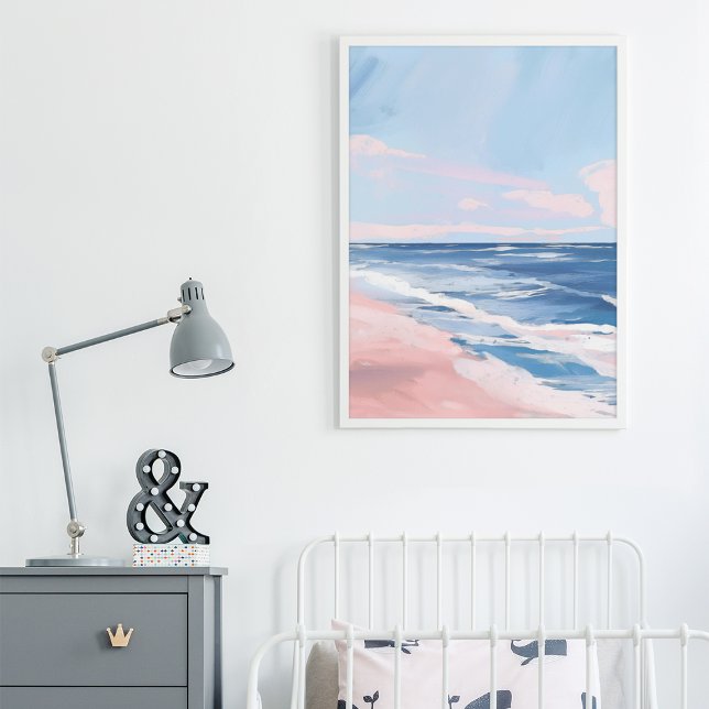 Preppy Coastal Beach Gouache Art Poster (Skapare uppladdad)