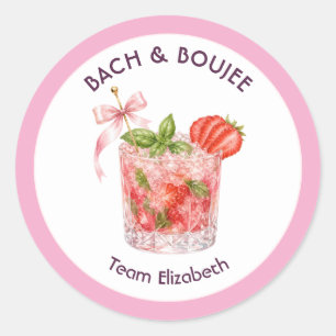 Preppy Coquette Bach & Boujee Cocktail Bach-fest Runt Klistermärke