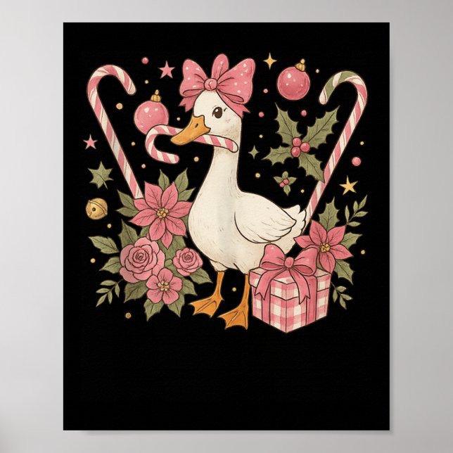 Preppy Coquette Goose Christmas 2025 Family Matchi Poster (Framsidan)