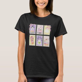 Preppy Coquette Häxa Bokslukande Spöken Läsning St T Shirt