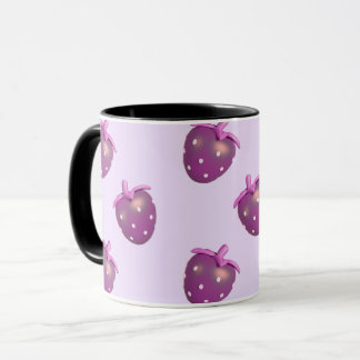 Preppy Coquette Kawaii Girly Lila Strawberry Mugg