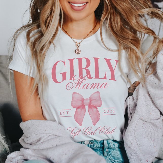 Preppy Coquette Mamma Personlig Girly Mamma Rosa T Shirt (Skapare uppladdad)