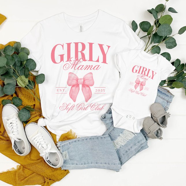 Preppy Coquette Personlig Girly Mamma Mini Rosa T Shirt (Skapare uppladdad)